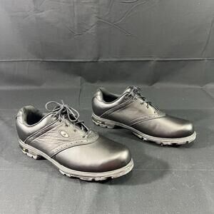 New Balance 1275 Men's 13 Golf Shoes MG1275B ABZORB Black Leather Golfing Shoe